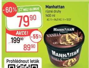 Zmrzlina v kelímku Manhattan Nestlé