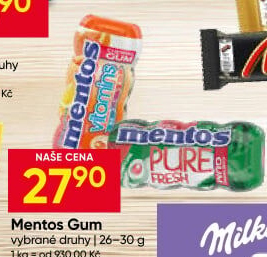 Žvýkačky Mentos