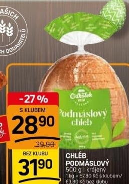 Chléb podmáslový Odkolek