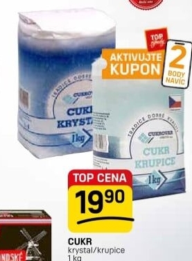 Cukr krystal Cukrovar Vrbátky
