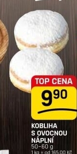 Kobliha s ovocnou náplní