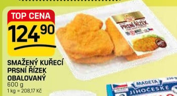 Kuřecí prsní řízek obalovaný smažený Vodňanské kuře