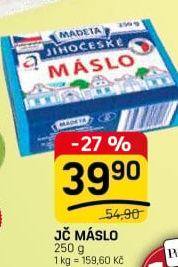 Máslo Jihočeské Madeta