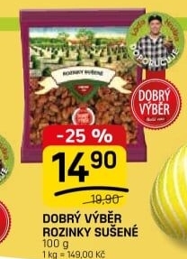 Rozinky sušené Dobrý Výběr