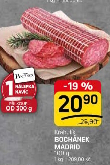 Salám bochánek Madrid Krahulík
