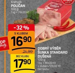 Šunka dušená standard Dobrý Výběr