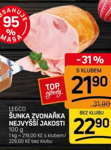 Šunka Zvonařka nejvyšší jakosti LE&amp