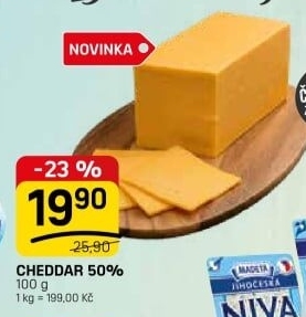 Sýr Cheddar 50%