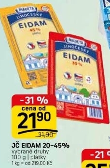 Sýr Eidam Jihočeský Madeta