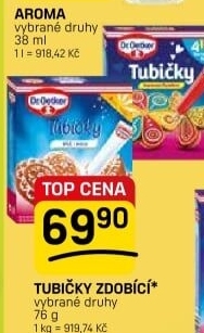 Zdobicí tubičky Dr. Oetker