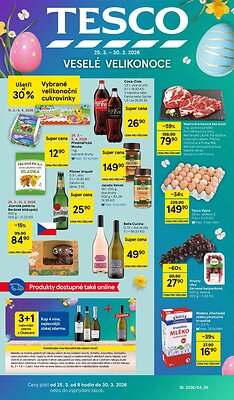 akční leták Tesco 25.3.2026-30.3.2026
