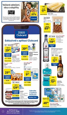 akční leták Tesco 25.3.2026-30.3.2026