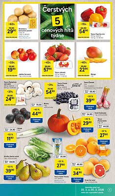 akční leták Tesco 25.3.2026-30.3.2026