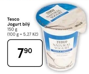 Bílý jogurt Tesco