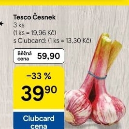 Česnek Tesco