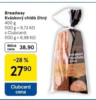 Chléb žitný kváskový Breadway