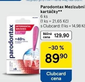 Kartáčky mezizubní Parodontax