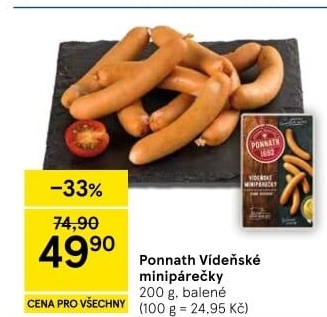 Minipárečky vídeňské Ponnath