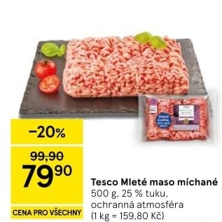 Mleté maso mix Tesco