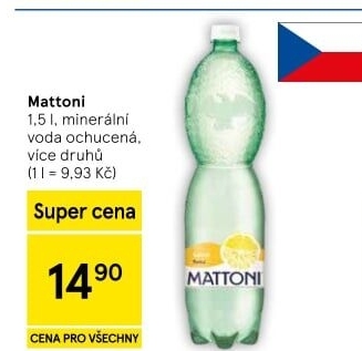 Ochucená voda Mattoni