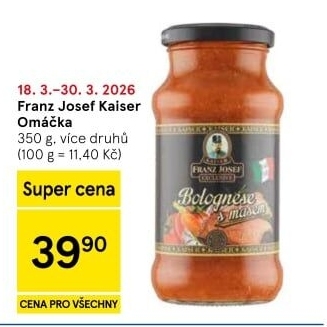 Omáčky na těstoviny Exclusive Franz Josef Kaiser