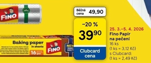 Papír na pečení Fino