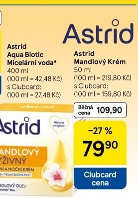 Pleťový krém výživný mandlový Astrid