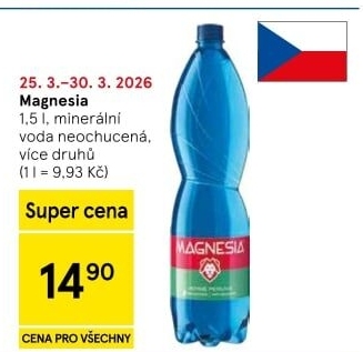 Přírodní voda Magnesia