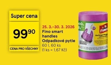 Pytle na odpadky 60 l Fino