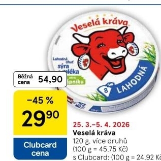 Sýr tavený Veselá kráva