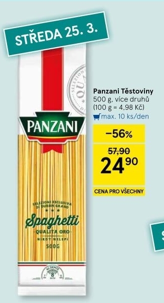 Těstoviny Panzani