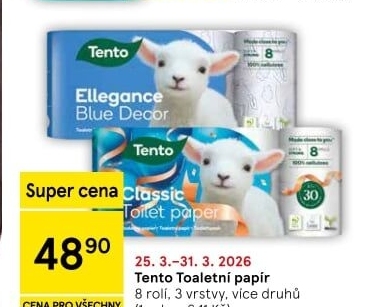 Toaletní papír 3vrstvý Tento