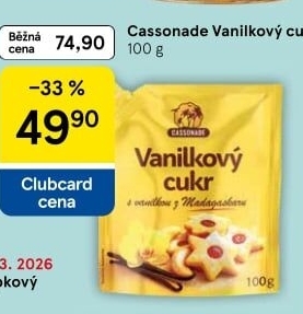 Vanilkový cukr Cassonade