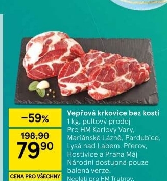 Vepřová krkovice bez kosti