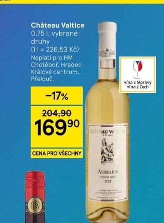Vína Chateau Valtice