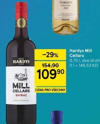 Vína Mill Cellars Hardys