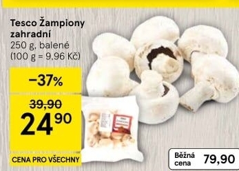 Žampiony zahradní Tesco