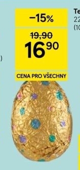 Čokoládové vajíčko Tesco