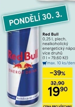 Energetický nápoj Red Bull