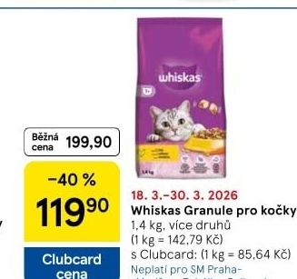 Granule pro kočky Whiskas
