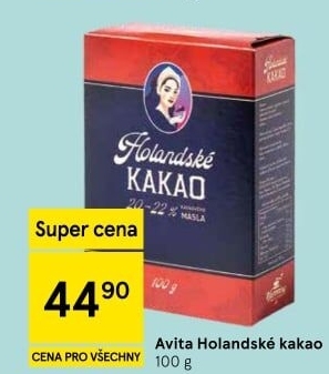 Kakao holandské Avita