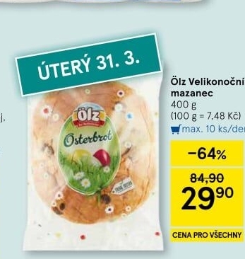 Mazanec velikonoční Ölz