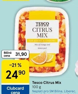 Mix citrusový Tesco