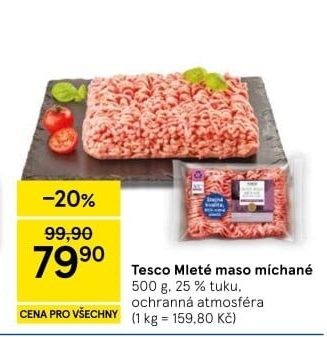 Mleté maso mix Tesco