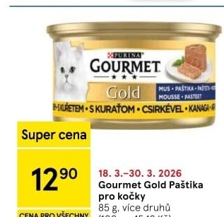 Paštika pro kočky Gold Gourmet Purina