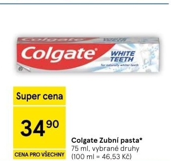 Pasty na zuby Colgate