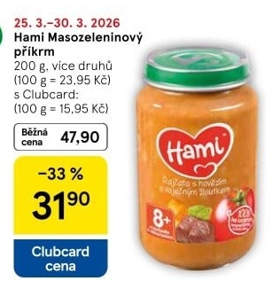 Příkrm masozeleninový Hami