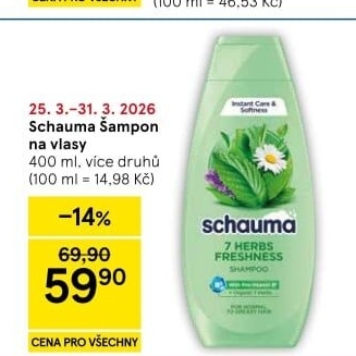 Šampon Schauma Schwarzkopf