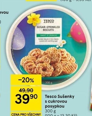 Sušenky Tesco