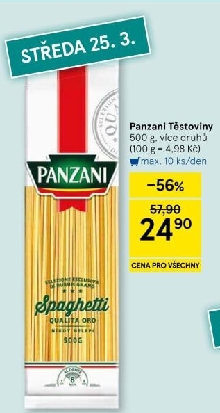 Těstoviny Panzani
